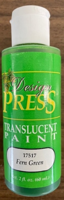 OUTLET Design press transparant acrylverf, 60 ml, varengroen
