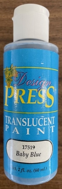 OUTLET Design press transparant acrylverf, 60 ml, babyblauw