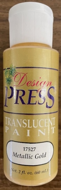 OUTLET Design press transparant acrylverf, 60 ml, metallic goud
