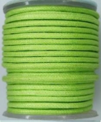 OUTLET Katoenen waskoord / waxkoord, 2mm, 10 meter, kiwi