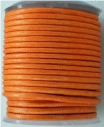 OUTLET Katoenen waskoord / waxkoord, 2mm, 10 meter, oranje