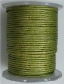 OUTLET Katoenen waskoord / waxkoord, 1mm, 20 meter, olijfgroen