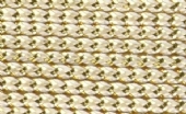 OUTLET Needloft nylongaren / nylontouw / metallic garen, 9,2 meter, wit/goud