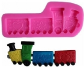 OUTLET Siliconen mal / siliconen vorm, trein,  6 x 14 cm 