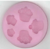 OUTLET Siliconen mal / siliconen vorm, cupcakes, 7 cm rond 