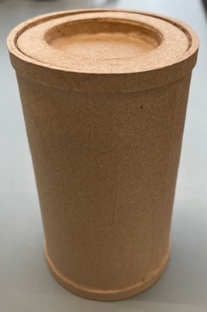 OUTLET Eco shape blik rond, 7.5 x 13 cm