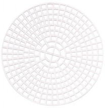 OUTLET Straform Plastic Stramien, 10 stuk, rond, 7.5 cm
