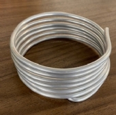 OUTLET Alu draad / aluminiumdraad, 5 mm, 1.5 meter mat zilver
