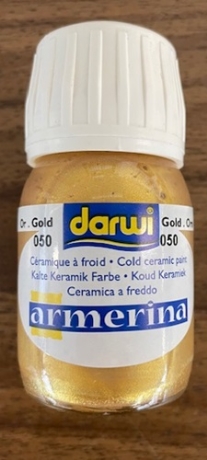OUTLET Darwi Armerina porseleinverf / keramiekverf, 30 ml, goud