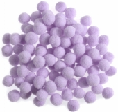 OUTLET Pompoentjes/pompons/pompoms, 13 mm, 80 st, lila