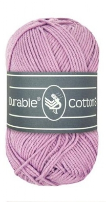 Durable cotton 8, katoenen breigaren/haakgaren, 50 gram, 396 Lavender