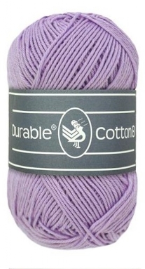 Durable cotton 8, katoenen breigaren/haakgaren, 50 gram, 268 Pastel lilac