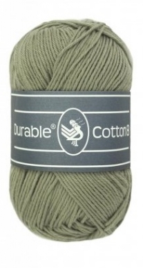 Durable cotton 8, katoenen breigaren/haakgaren, 50 gram, 402 Seagrass