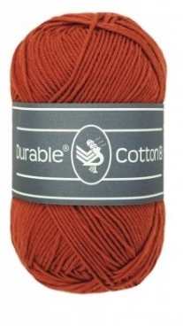 Durable cotton 8, katoenen breigaren/haakgaren, 50 gram, 2239 brick