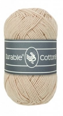 Durable cotton 8, katoenen breigaren/haakgaren, 50 gram, 2212 Linen