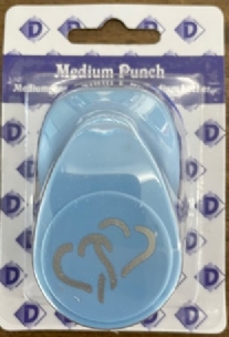 OUTLET Figuurpons / papierpons medium, 25mm, dubbel hart