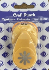 OUTLET Figuurpons / papierpons, 16mm, madelief