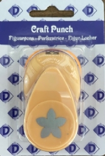 OUTLET Figuurpons / papierpons, 16mm, bloemblaadje
