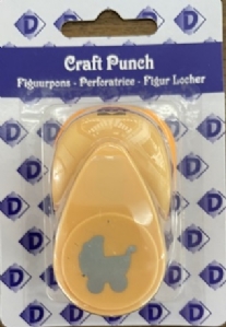 OUTLET Figuurpons / papierpons, 16mm, kinderwagen