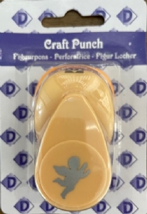 OUTLET Figuurpons / papierpons, 16mm, engel