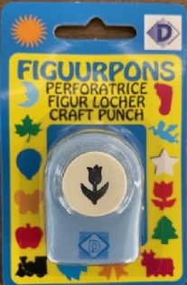 OUTLET Figuurponsje / papierponsje, 16mm, tulp