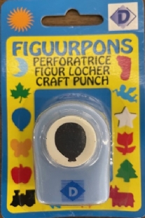 OUTLET Figuurponsje / papierponsje, 16mm, ballon
