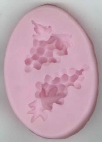 OUTLET Siliconen mal / siliconen vorm, druiven, 7.5 x 5 cm