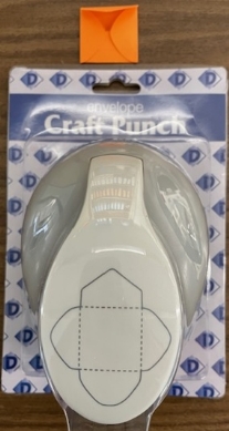 OUTLET Figuurpons / papierpons envelop, 3 x 3 cm vierkant
