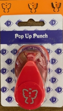 OUTLET Pop up figuurpons / papierpons, 3D, 16mm, engel