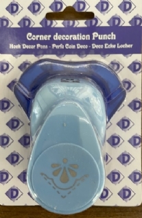 OUTLET Hoekpons schelp met sierrand, 38mm