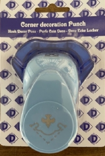 OUTLET Hoekpons franse lelie met sierrand, 38mm