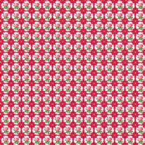 Bedrukte katoenen stof, 45 x 50 cm, so cute roze bloemenpatroon
