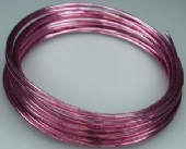 OUTLET Alu draad / aluminiumdraad, 0.7 mm, 25 meter roze