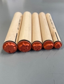 OUTLET Mix en Match stempel set, lelie en vlinder, 5 st.