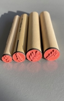 OUTLET Mix en Match stempel set, blauwe regen, 4 st.