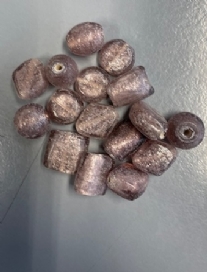 OUTLET Glaskralen mix, 25 gram, lila