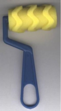OUTLET Schuimroller / structuurroller met een  zigzag motief