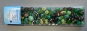 OUTLET Glaskralenmix 100 gram, groen