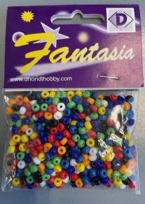 OUTLET Glazen kraaltjes/borduurkraaltjes/rocailles, 5 mm, 50 gram, opaak, assortiment