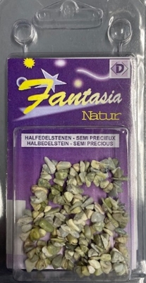 OUTLET Glaskralen/halfedelstenen ketting, zonder sluiting, 45 cm, Careool