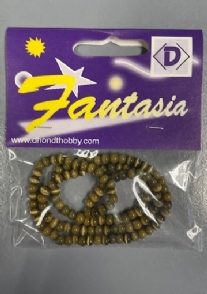 OUTLET Glaskralen ketting kattenoog, 4mm, groen, 40 cm