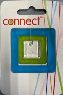 OUTLET Glazen ringen vierkant, diverse maten, blauw, groen, transparant