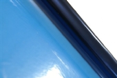 Cellofaan blauw transparant, 5 meter x 70 cm