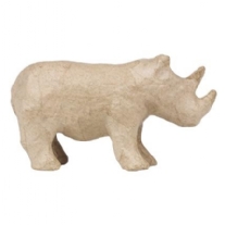 Eco shape neushoorn, 13 x 5 x 7 cm 