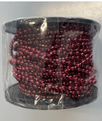 OUTLET Parelketting  4mm x 20 meter, bordeaux