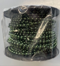 OUTLET Parelketting 4mm x 20 meter, groen