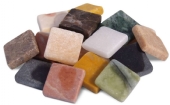 Marmeren mozaieksteentjes, 20 x 20 x 4 mm, 200 gr, assortiment