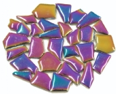 Keramische mozaiekstukjes deluxe, rainbow, 100 gram, ca. 90 st