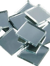 Spiegelmozaieksteentjes 20x20mm, 1000 gr (ca. 320 stuks)