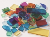 Acrylmozaiek 100 gram, assortiment in kleuren en vormen